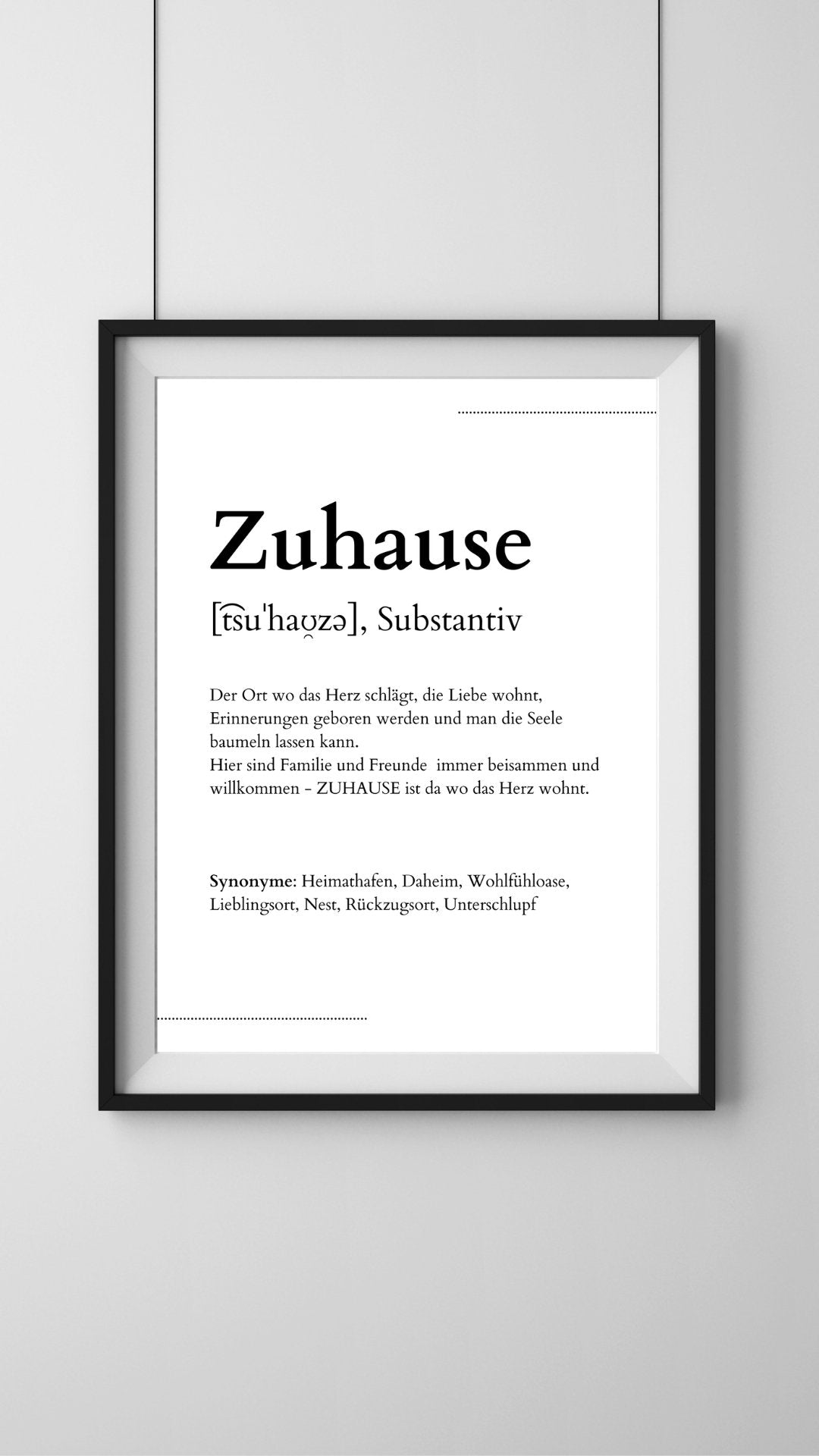 Poster "Zuhause" - Primaskitchen