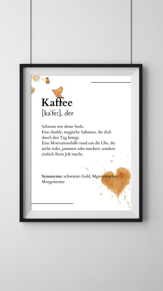 Poster "Kaffee" - Primaskitchen
