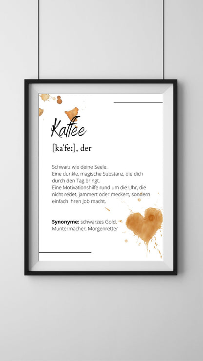 Poster "Kaffee" - Primaskitchen