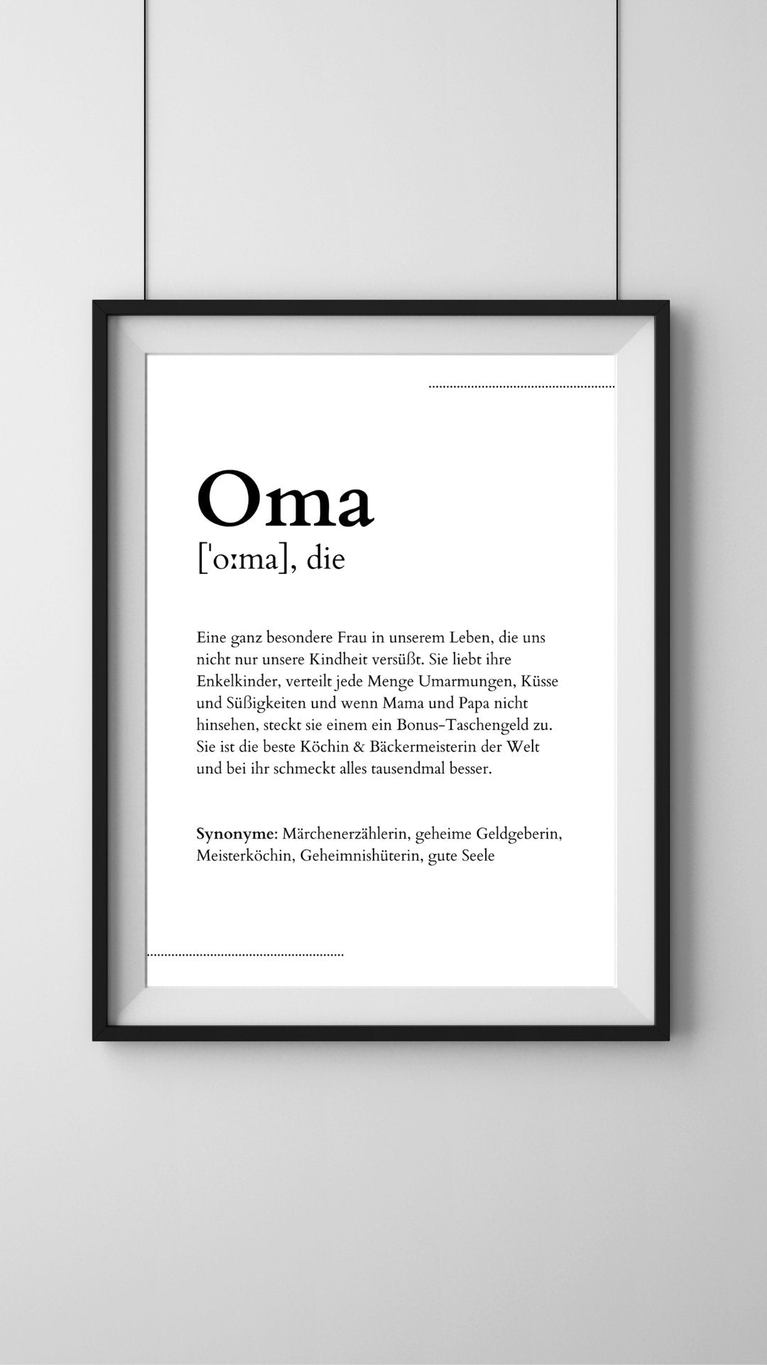 Poster "Oma" - Primaskitchen