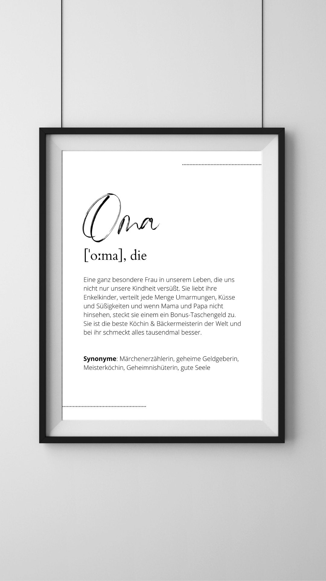 Poster "Oma" - Primaskitchen