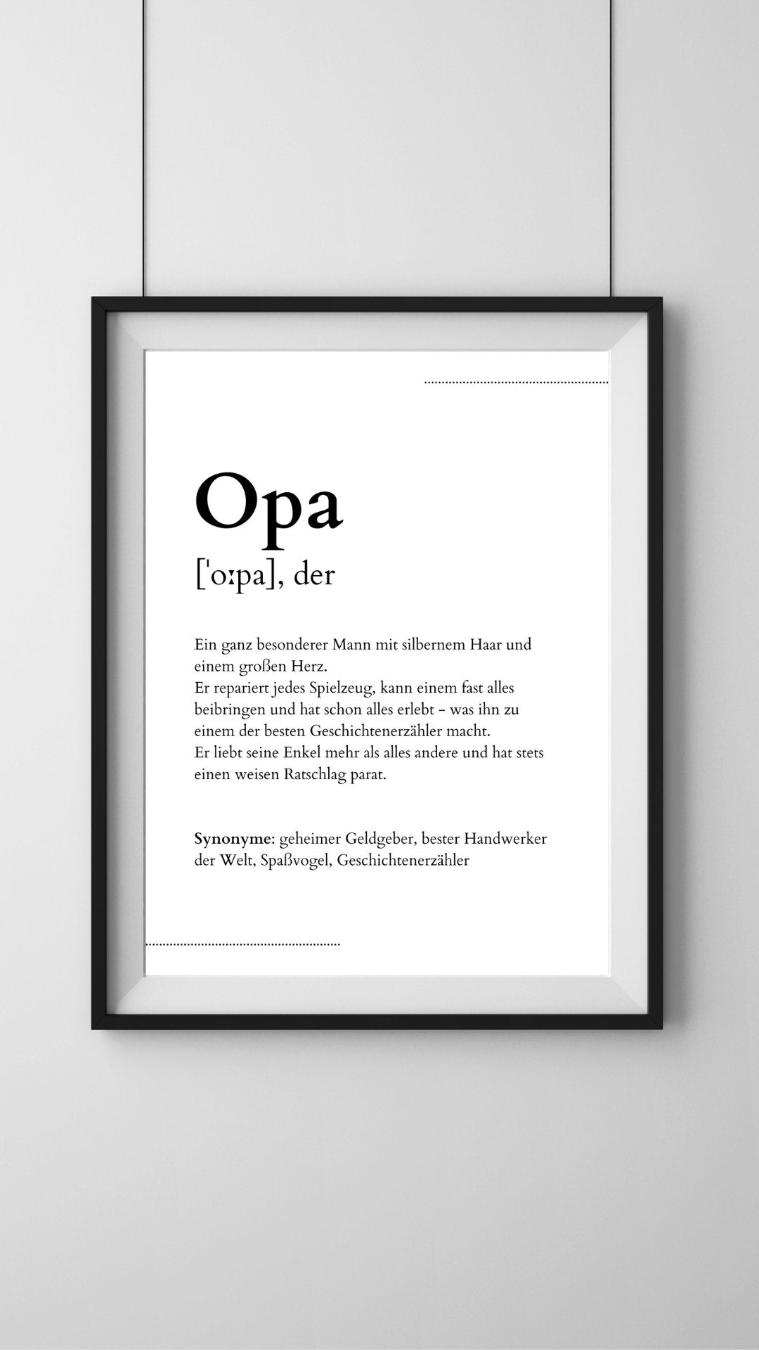 Poster "Opa" - Primaskitchen