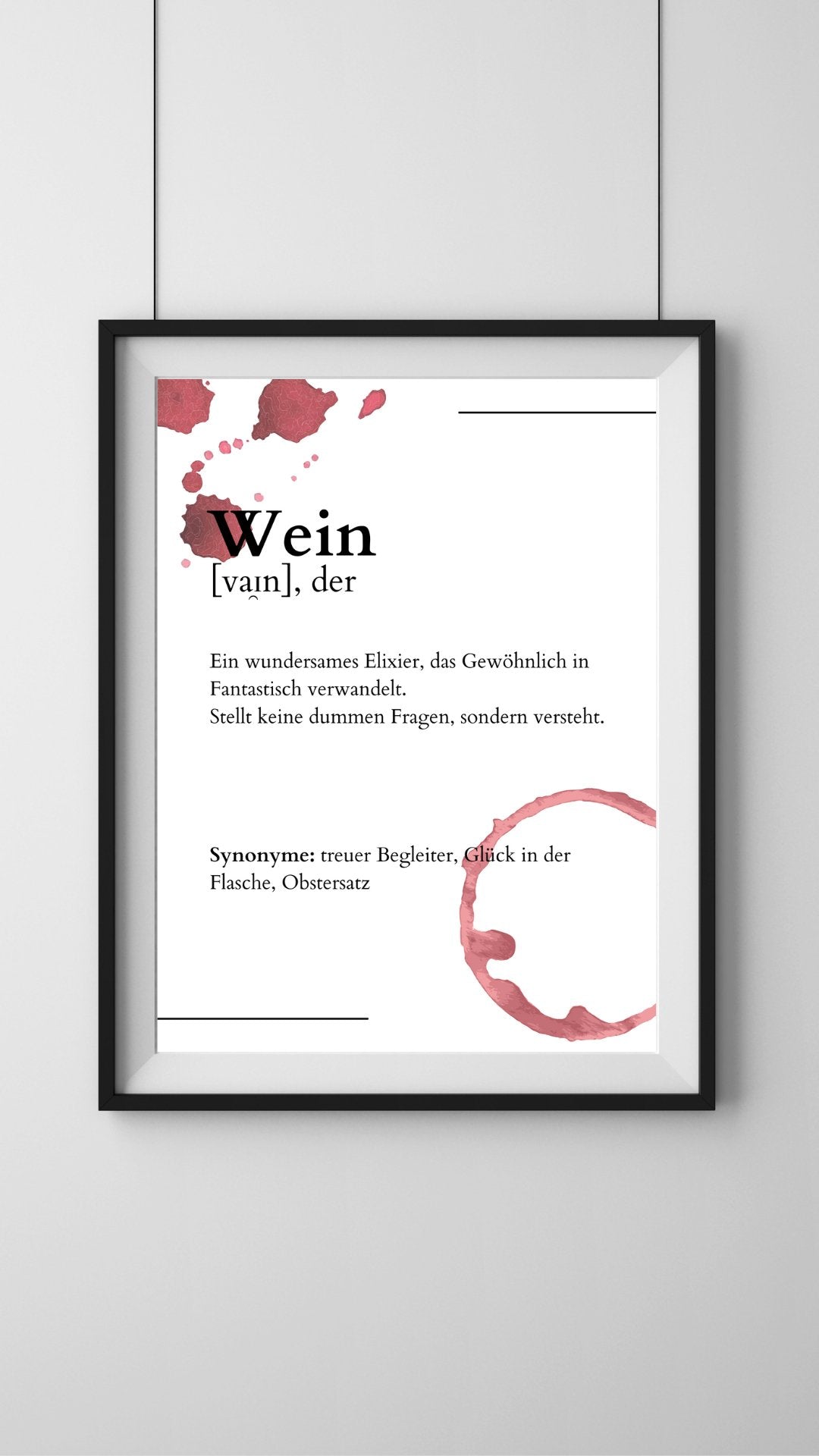 Poster "Wein" - Primaskitchen